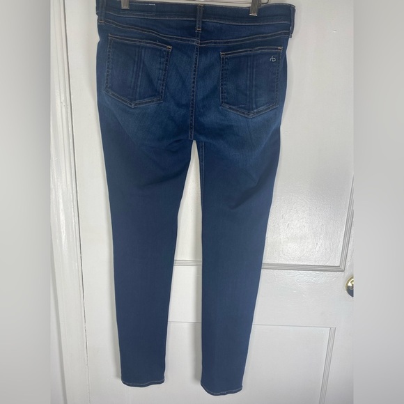 RAG & BONE Bedford Dark Blue Skinny High Rise Denim Jeans Like New. - Picture 4 of 5